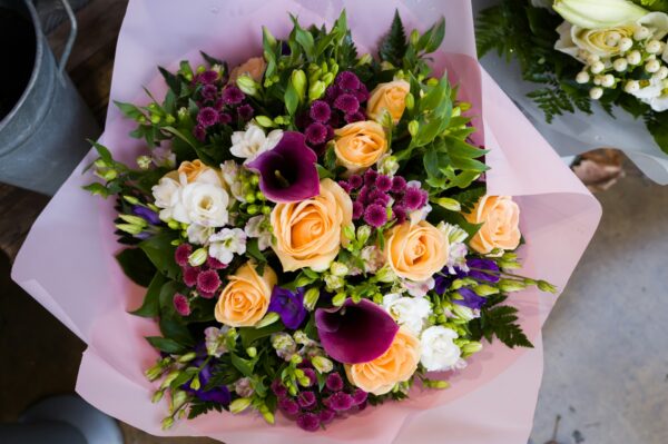 Mixed Bouquet (Calla Lilies, Roses, Lisianthus, Spray Roses, etc.)