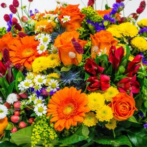 Mixed Bouquet (Gerbera Daisies, Chrysanthemums, Hypericum berries, etc.)