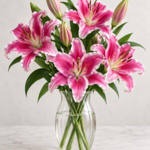 Vibrant Pink Liliums